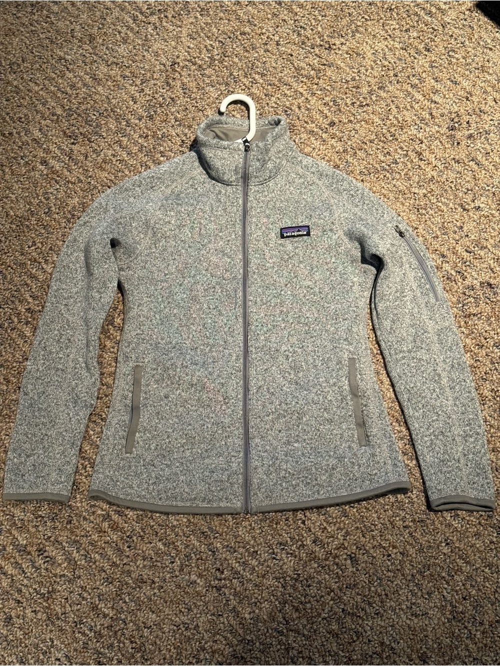 Patagonia Women's Heather Gray Full-Zip Performance Fleece Jacket, NWOT, Small